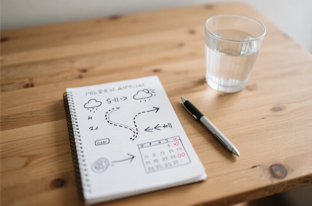 赛前笔记本上记录天气、赛程密度、旅行路线与可能比分区间